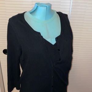 Old Navy cardigan & tank black Size M -fg